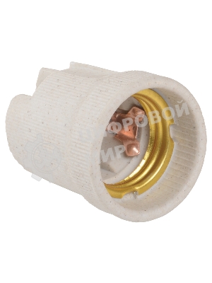 Патрон IEK EPC10-04-01-K01 Пкр27-04-К43 подвесной керамический, Е27, стикер на изделии, IEK