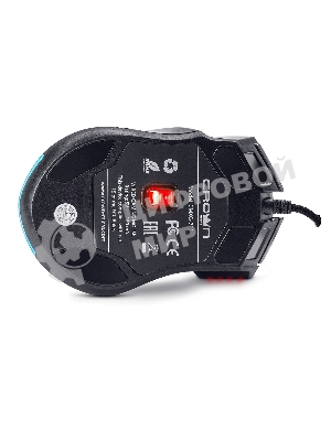 Мышь проводная Crown Gaming CMXG-711 черный, 4000 dpi, USB, кнопки - 8