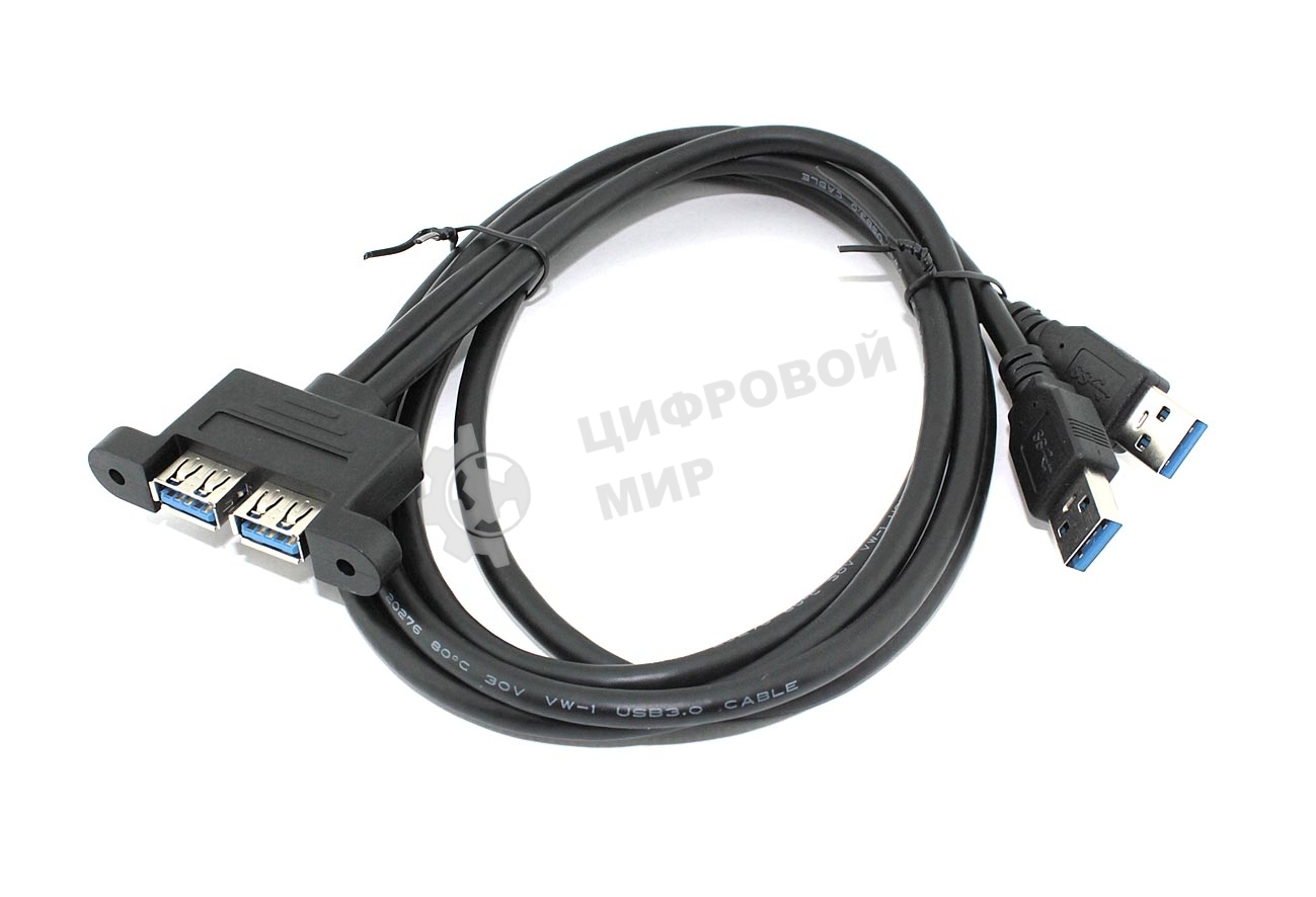 Кабель USB 2.0 для монтажа на корпус 1 м