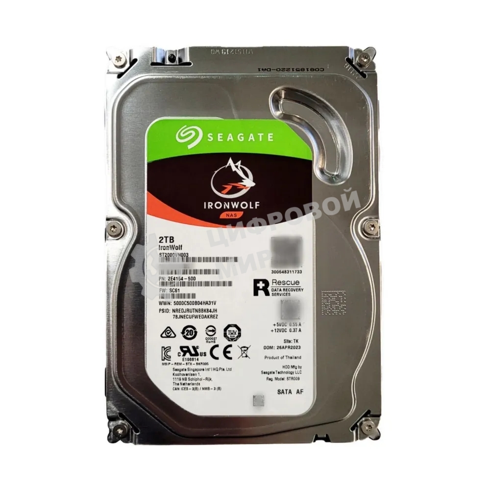 Жесткий диск Seagate SATA-III 2TB ST2000VN003 NAS Ironwolf (5400rpm) 256Mb 3.5
