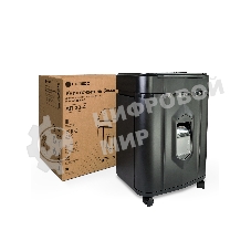 Шредер Heleos АП20-4 черный с автоподачей (секр.P-4) перекрестный 131лист. 20лтр. скрепки скобы пл.карты