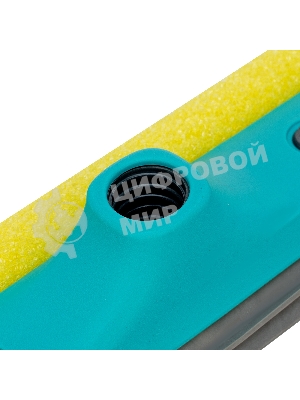 Щетка-окномойка Home Palisad с водосгоном, пластиковый черенок, 430х220 мм