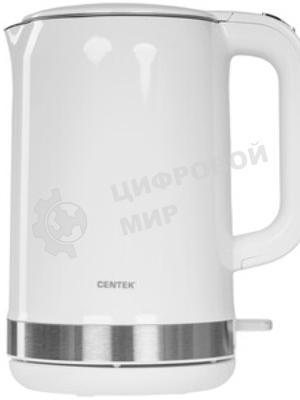 Чайник электрический Centek CT-1010 белый, 2200 Вт, 1.5 л