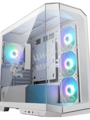 Компьютерный корпус MSI MAG Pano M100R PZ White , Micro-ATX, 1xUSB 3.2 Gen 1, 1xUSB 3.2 Gen2 Type-C, 4x120мм ARGB Fan, ARGB+PWM Control Board, TG, WHITE