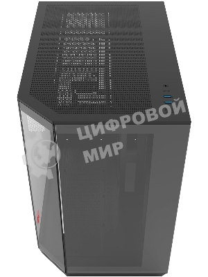 Компьютерный корпус Bloody BD-CC109 черный без БП ATX 10x120мм 2xUSB3.0 audio