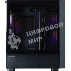 Корпус ZALMAN S6, ATX, BLACK, WINDOW, 2xCombo (3.5