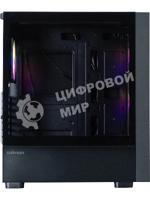 Корпус ZALMAN S6, ATX, BLACK, WINDOW, 2xCombo (3.5