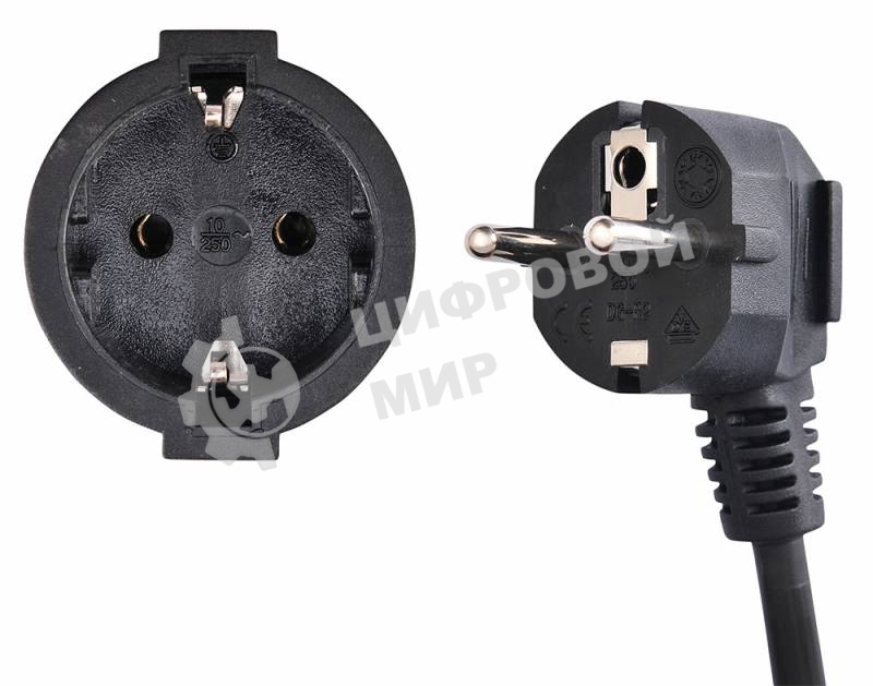 Сетевой удлинитель Buro BU-PS1.5/B 5м (1 розетка) черный (пакет ПЭ)