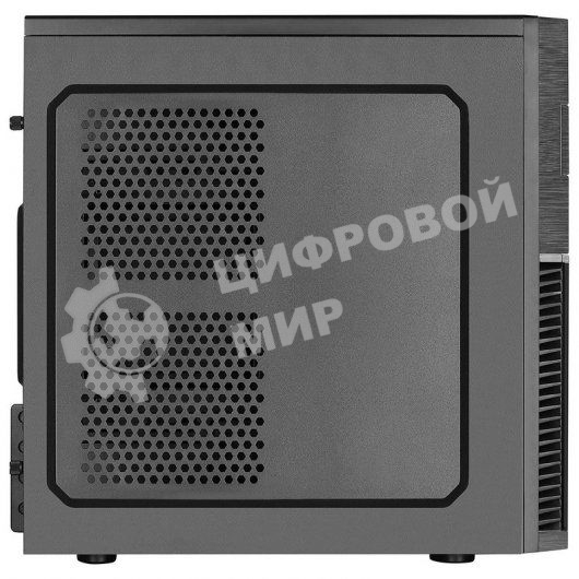 Компьютерный корпус Aerocool/Formula Cs-105, mATX, без БП, 187x361x355мм (ШxГxВ), USB 3.0 x1, USB 2.0 x1, металл 0,5мм, 120-мм вентилятор в комплекте, черный