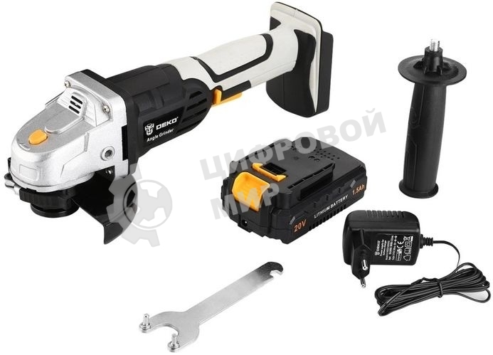 Угловая шлифовальная машина Deko DKAG20-125 8500об/мин рез.шпин.:M14 d=125мм