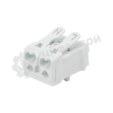 Клемма пружинная соединительная Rexant КСП 2-полюсная с монтажными ножками (100 шт./уп.)