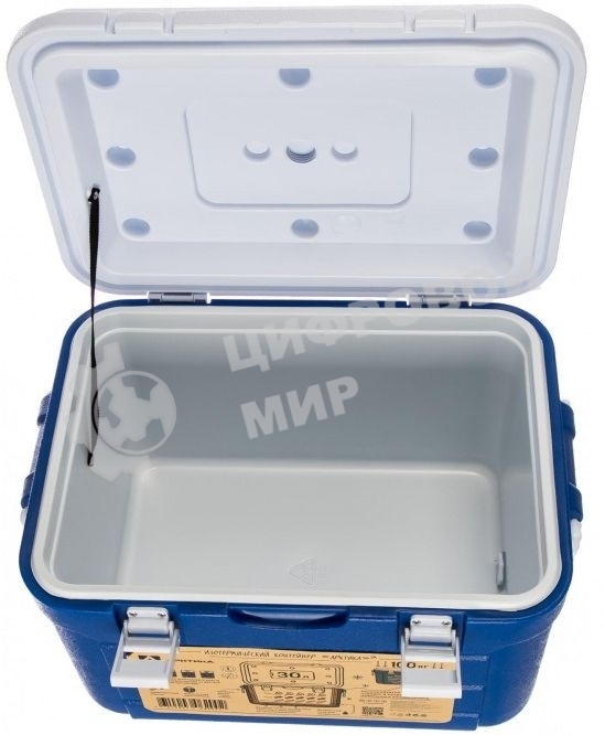 Изотермический контейнер Арктика, 2000-30 аквамарин, Термо-контейнер Изотермо-контейнер 30л, из ударопрочного пластика, 36х33х51 см, используется для поддержания необходимой температуры содержимого на максимально долгий срок, холод/тепло 50ч