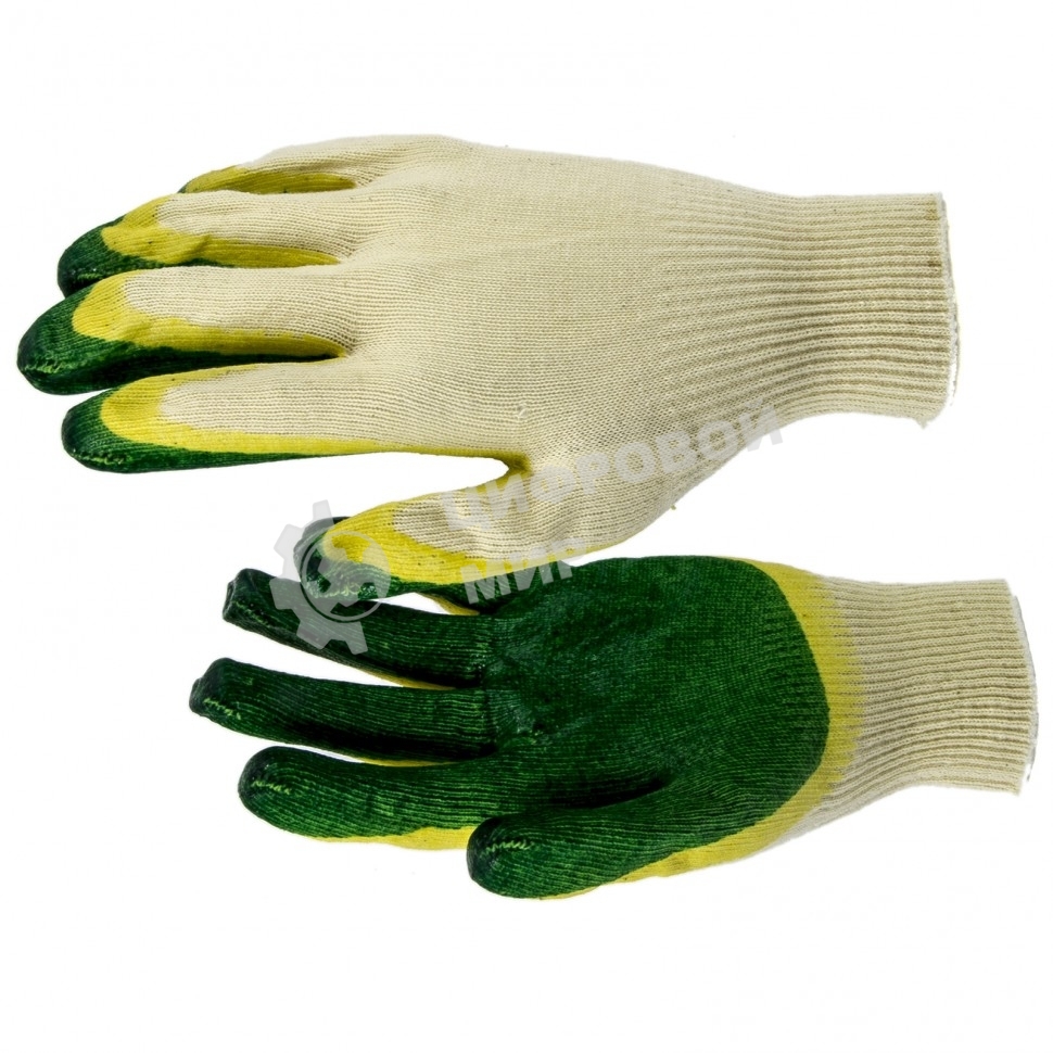 Перчатки трикотажные с двойным латексным обливом Россия