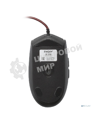 Мышь проводная ExeGate SL-9066 черный, 2400 dpi, USB, кнопки - 6