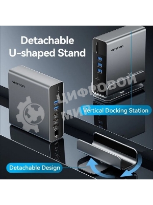 Мультифункциональная док-станция Vention USB Type-C 15 в 1