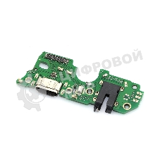 Шлейф (нижняя плата) с разъемом зарядки и микрофоном для OPPO A38
