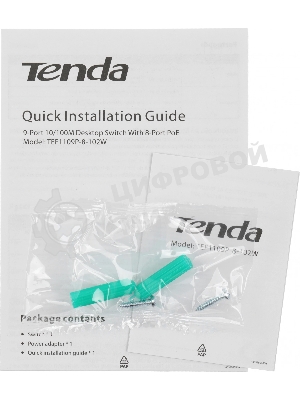 Коммутатор 9PORT 10/100M POE TEF1109P-8-102W Tenda