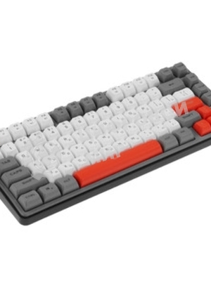 Клавиатура проводная Ritmix RKB-681BL Gray серый-бордовый