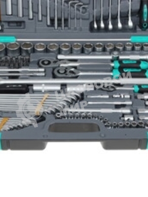 Набор инструментов Stels 141071/2'' 3/8'' 1/4'' CrV пластиковый кейс 142 предм.