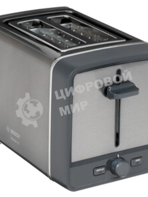 Тостер Bosch TAT5P425 нержавеющая сталь, 970 Вт, 2 слота