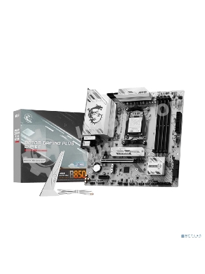 Материнская плата MSI B850M GAMING PLUS WIFI6E, AM5, AMD B850, 4xDDR5, 4xSATA, 2xM.2, 1xPCIe 4.0 x16, 2xPCIe x1, 1xDP, 1xHDMI, 1x2.5Gb LAN, Wi-Fi 6E, Bluetooth 5.3, 4xUSB-A 5Gbps, 3xUSB-A 10Gbps, 1xUSB-C 10Gbps, 3x3.5 мм, 7.1, mATX
