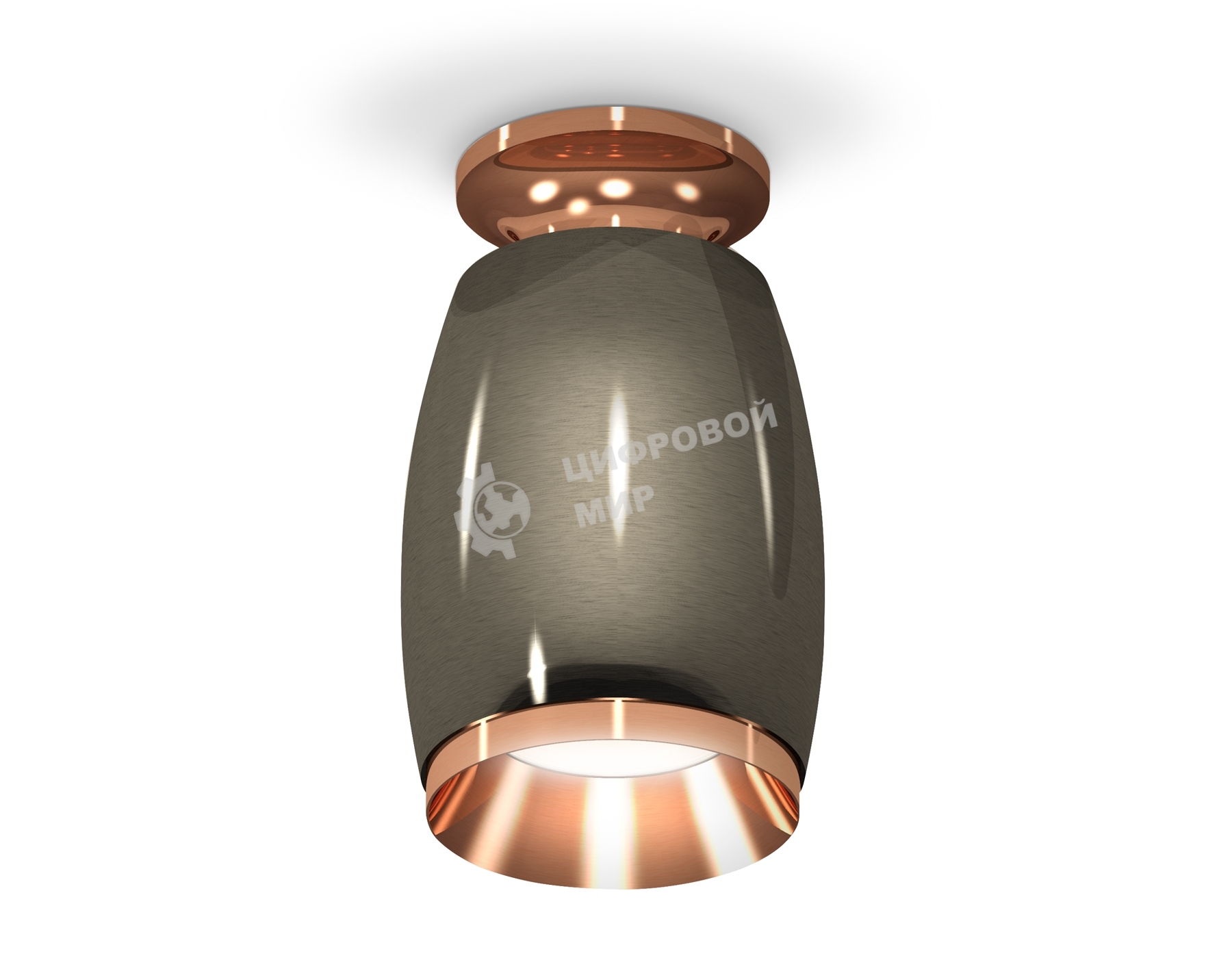 Светильник Ambrella Light XS1123044 DCH/PPG черный хром/золото розовое полированное MR16 GU5.3 (N6906, C1123, N7035)