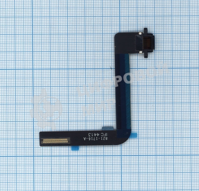 Шлейф с разъемом питания для планшета Apple iPad Air черный