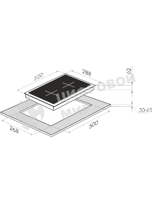 Индукционная варочная панель Maunfeld EVI.292-WH, конфорок: 2 шт., закаленное стекло, независимая, белый
