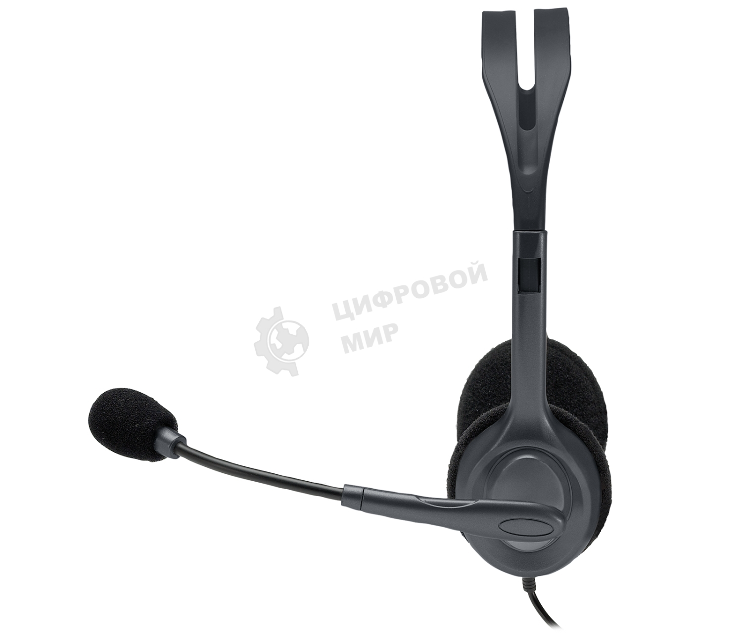 Гарнитура проводная Logitech Headset H111 Stereo grey (981-000594/981-000593/981-000588)