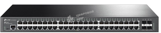 Коммутатор 48-портовый гигабитный управляемый уровня 2+ TP-Link TL-SG3452X JetStream с четырьмя слотами SFP+ 10 Гбит/с