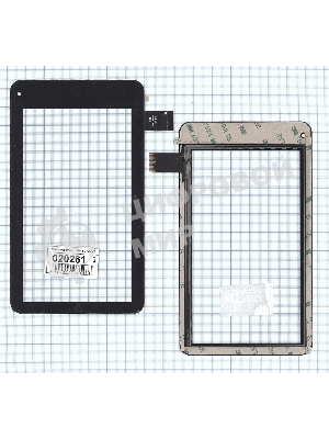 Сенсорное стекло (тачскрин) QSD E-C7058-02, черное