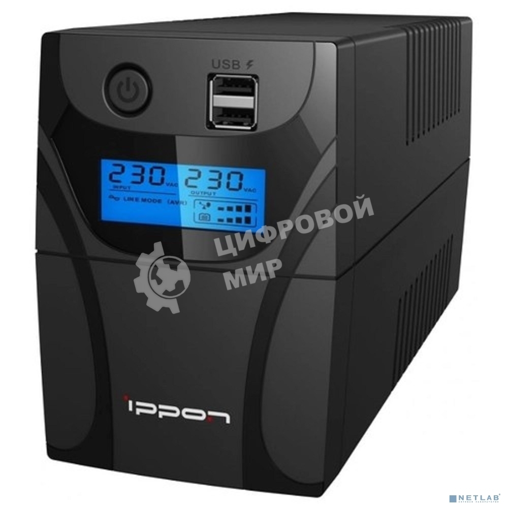 Источник бесперебойного питания Ippon Back Power Pro II Euro 850 480Вт 850ВА черный