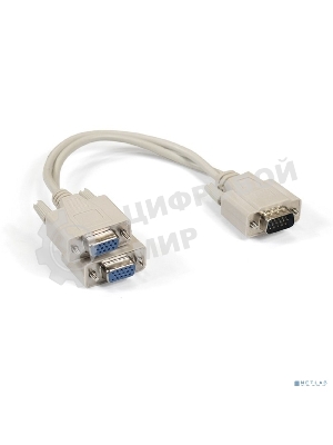 Кабель-разветвитель ExeGate EX284939RUS ExeGate EX-CC-VGA-15M2x15F-0.3 (монитор - 2xSVGA card, 15M/2x15F, 0,3м)