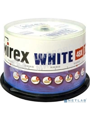 Диск CD-R Mirex 700 Mb, 48х, Cake Box (50), Thermal Print (50/300)