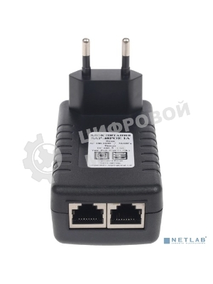 Блок питания для видеокамер ORIENT SAP-48POE вход: ~110-240 В, 50/60Гц; выход: 48 В, 500 мА