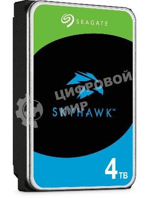 Жесткий диск HDD Seagate 4Tb 5400Rpm SATA3 Surveillance Skyhawk 256Mb 3.5