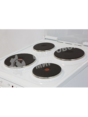 Плита электрическая De Luxe 506004.03Э (кр) белый, конфорок 4 шт, духовка 60 л, 50 см x 85 см x 60 см