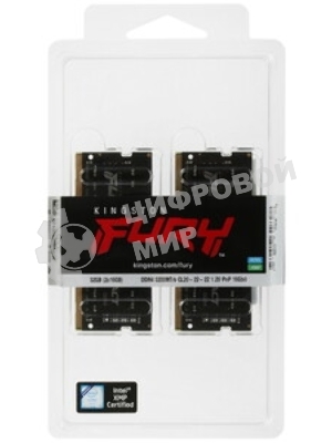 Оперативная память Kingston Fury Impact, DDR4, 32GB (1x32GB), 3200MHz, CL20, SO-DIMM