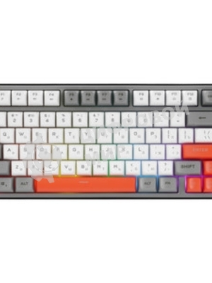 Клавиатура проводная Ritmix RKB-681BL Gray серый-бордовый
