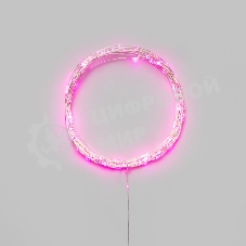 Гирлянда светодиодная Роса 10м 100 LED РОЗОВЫЙ IP20 3хАА (в комплект не входят) NEON-NIGHT