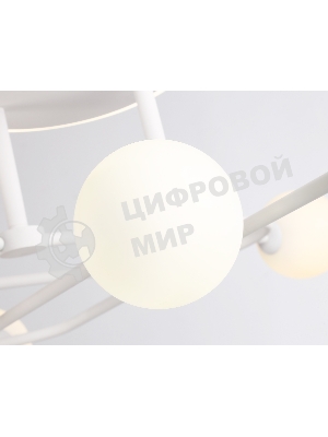 Потолочный светодиодный светильник Ambrella light FL66229/6 WH белый 48W 3000K-6400K+G9/4 880*880*240 (ПДУ ИК)
