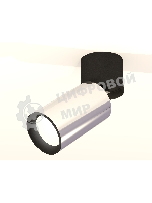 Светильник Ambrella Light XM6325040 PSL/BK/SBK серебро полированное/черный/черный песок (A2221, C6325, N6102)