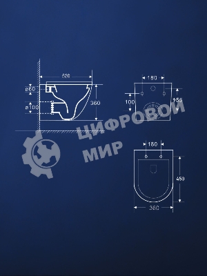 Комплект BAU 6 в 1: инсталляция BAU PRO для подвесного унитаза, унитаз подвесной безободковый торнадо обратного потока Bau Dream 52х36 Hurricane-5, сиденье быстросъемное микролифт, кнопка смыва BAU Stil , хром