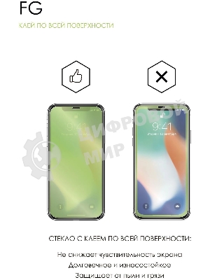 Защитное стекло для экрана LuxCase для ZTE Blade L8/L9 100 х 180 мм, прозрачный, 1 шт, прозрачный 83244