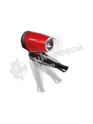 Фен Centek CT-2230 RBL красный/черный, 1200 Вт, компактный