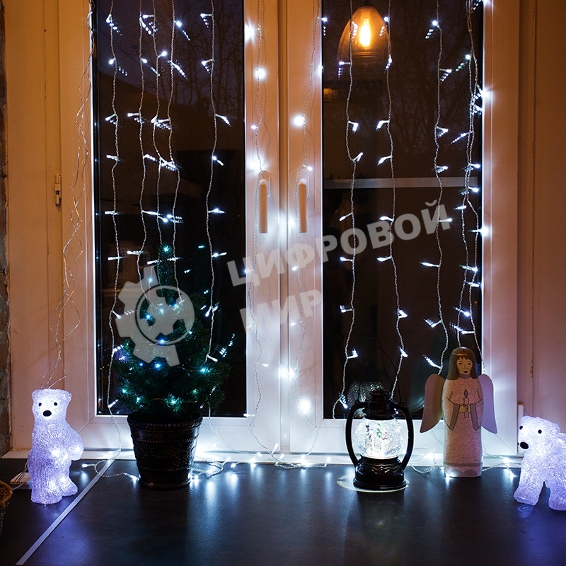 Декоративный фонарь Neon-night с эффектом снегопада и подсветкой 