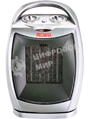 Тепловентилятор Ресанта ТВК-2, серебристый, 900/1800 Вт, 18 м2, термостат, поворот корпуса 67/2/4