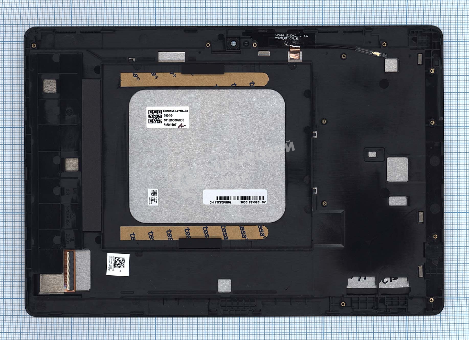Модуль (матрица + тачскрин) для Asus ZenPad 10 (Z301M) черный с рамкой