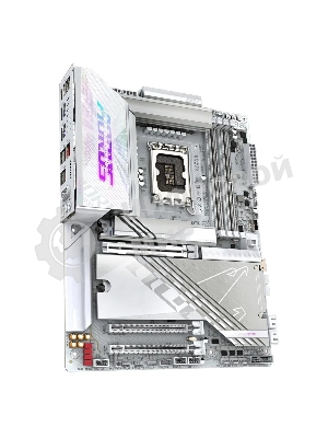 Материнская плата Gigabyte Z890 AORUS PRO ICE, LGA 1851, Intel Z890, 4xDDR5, 4xSATA, 5xM.2, 1xPCIe 5.0 x16, 1xPCIe 4.0 x4, 1xPCIe 4.0 x1, 2xUSB-C (Thunderbolt 4), 1x 5Gb LAN, 4xUSB-A 3.2 Gen 1, 2xUSB-A 3.2 Gen 2, 4xUSB-A 2.0, 2x3.5 мм, 7.1, ATX