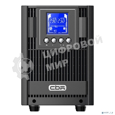 Источник бесперебойного питания CBR ESN-2KT-4F-LCHERSC Online 2000VA/2000W Tower 4 x Schuko, LCD, HID-USB, RS232, EPO, SNMP slot